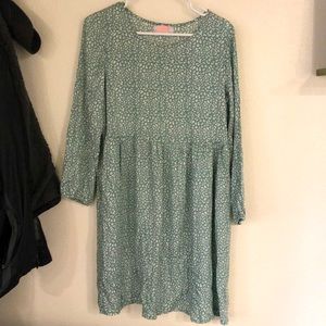 Sea foam green/white cheetah print C+D+M dress size small New without tags